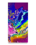 “STARDUST” — 12x24 Original Fluid Abstract Painting with Resin Finish