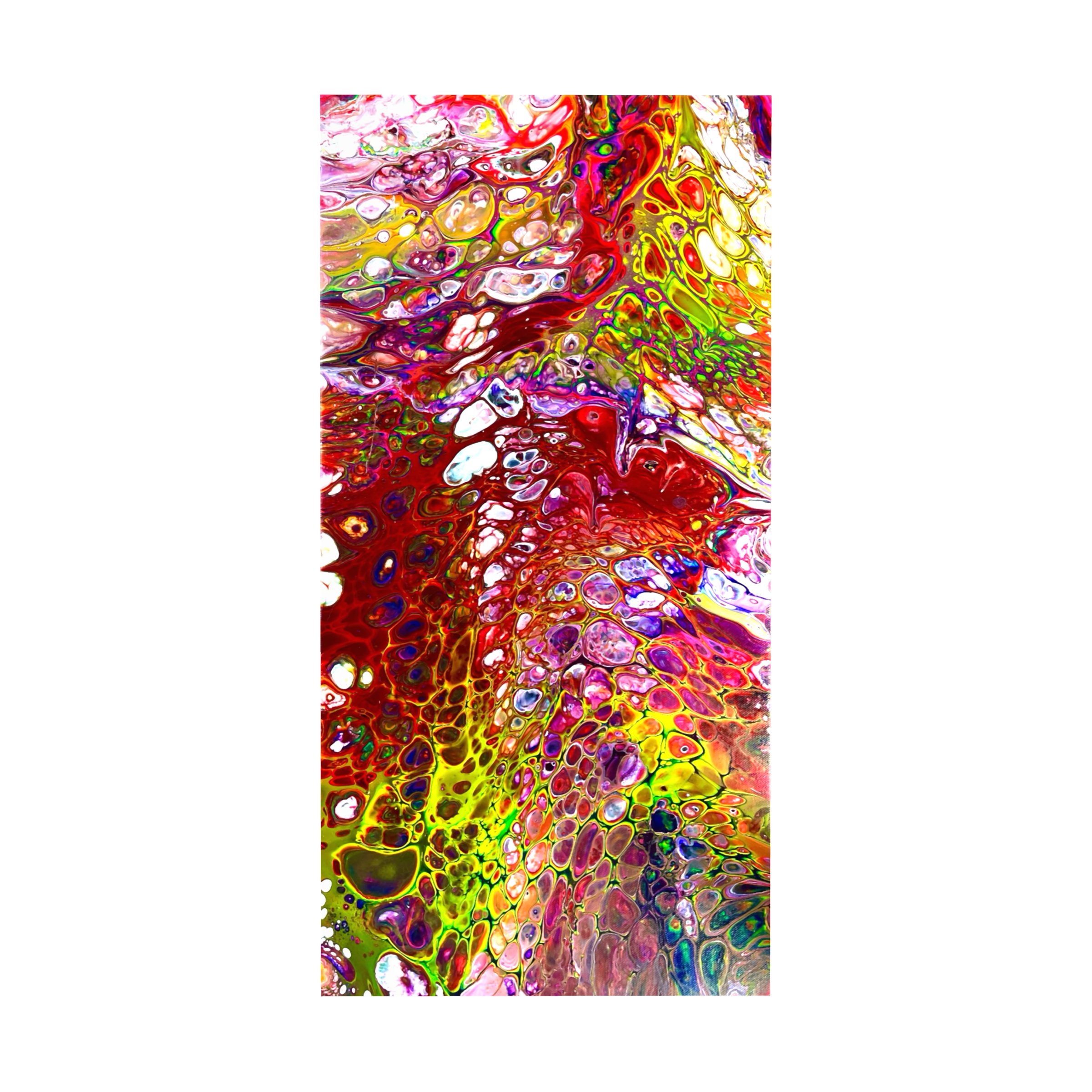 "The Sleeping Dragon" — 12x24 Original Fluid Abstract Painting