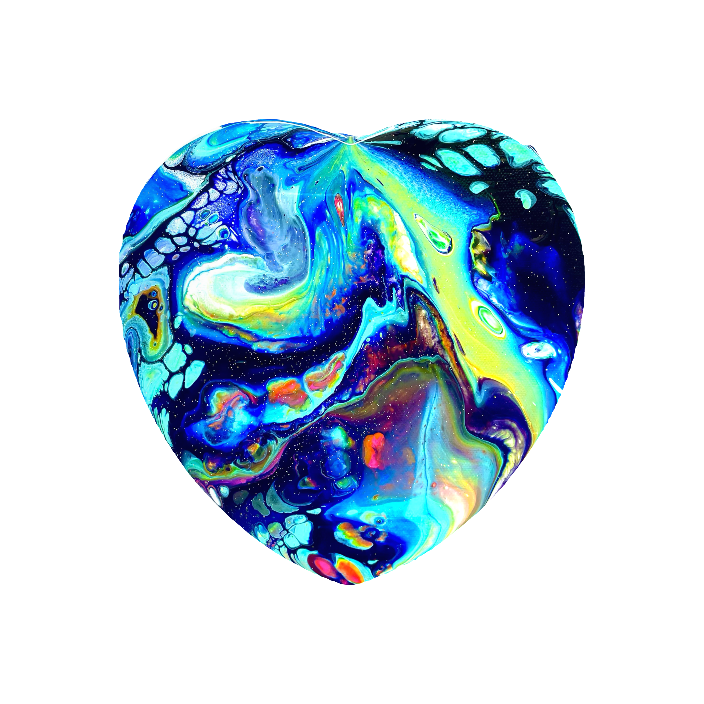 “Abalone” — 8x8 Original Fluid Abstract Painting
