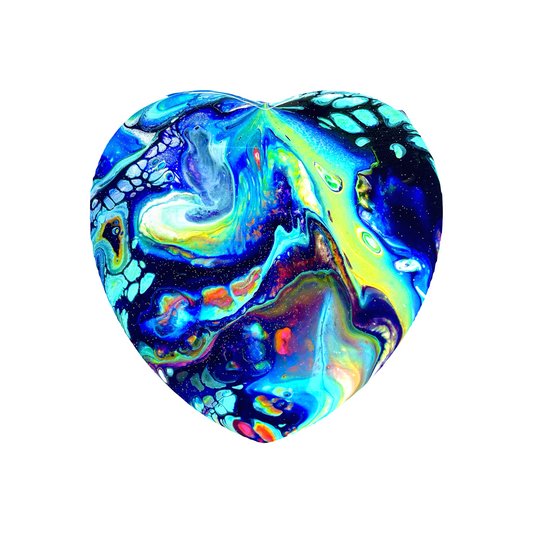 “Abalone” — 8x8 Original Fluid Abstract Painting