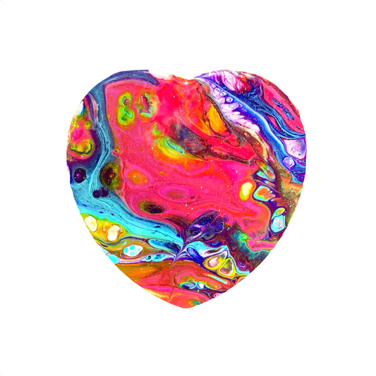 “God's Love” — 8x8 Original Fluid Abstract Painting
