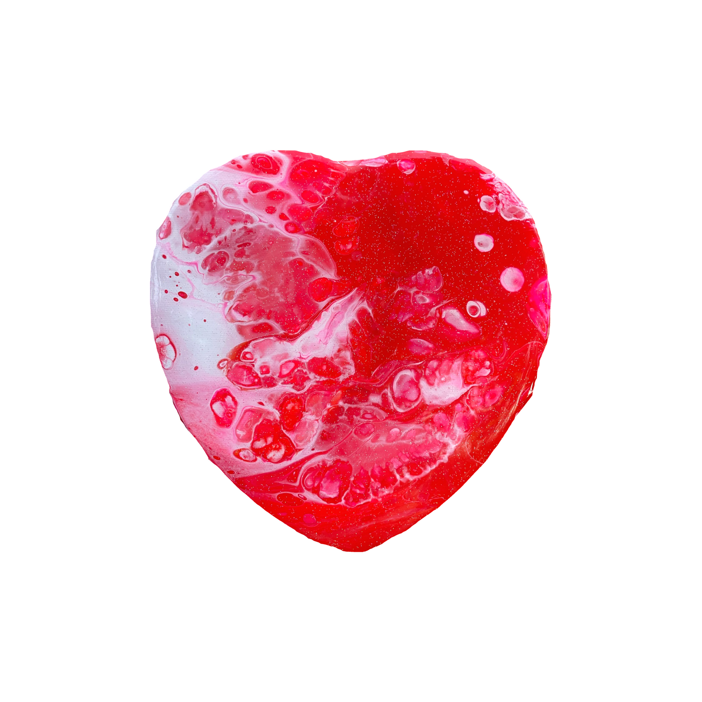 “Everlasting Love” — 8x8 Original Fluid Abstract Painting