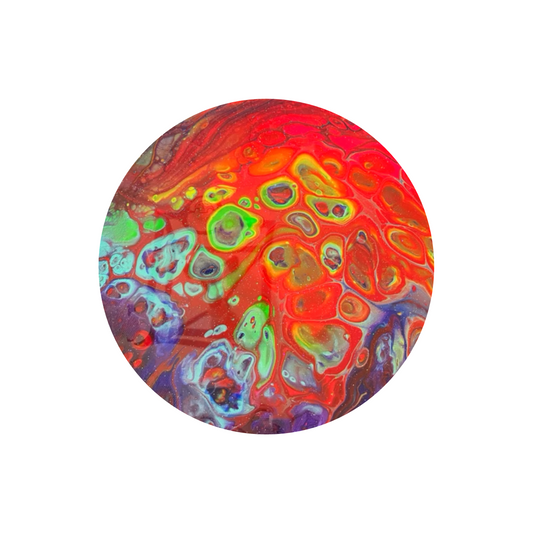 “Butterfly Wing” — 10x10 Original Fluid Abstract Painting